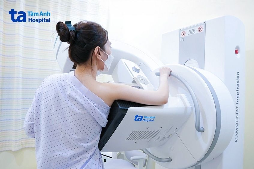 Chụp nhũ ảnh tại Bệnh viện Đa khoa Tâm Anh.