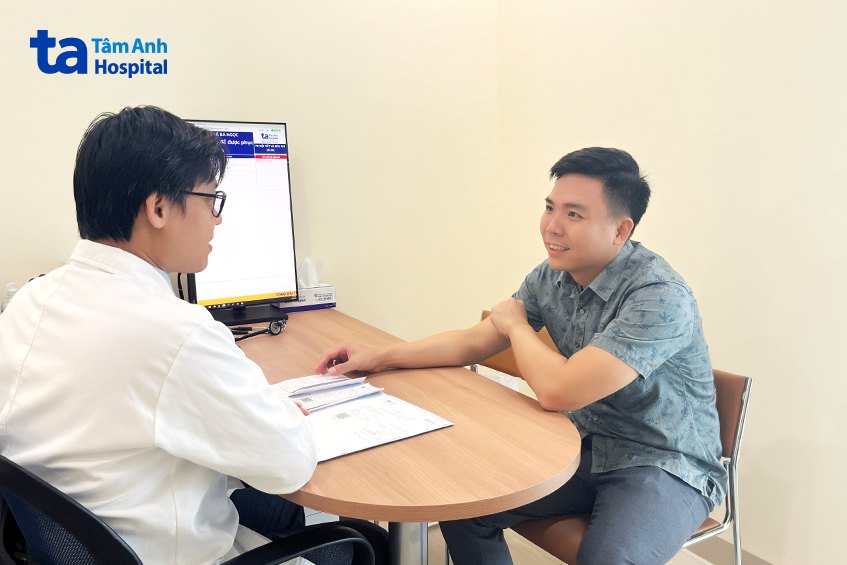 anh kiên trải nghiệm dịch vụ tại tâm anh cầu giấy