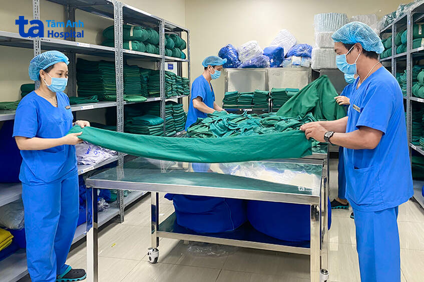 bảo quản tại khu vực vô trùng riêng biệt