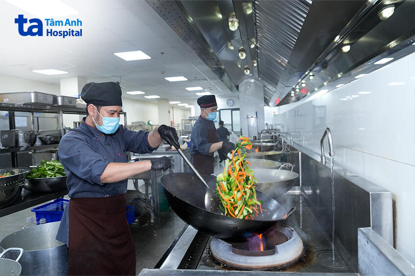 bếp nấu vệ sinh chuyên nghiệp