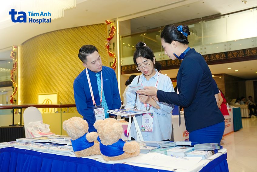 gian hàng trưng bày của trung tâm giải phẫu bệnh - tế bào