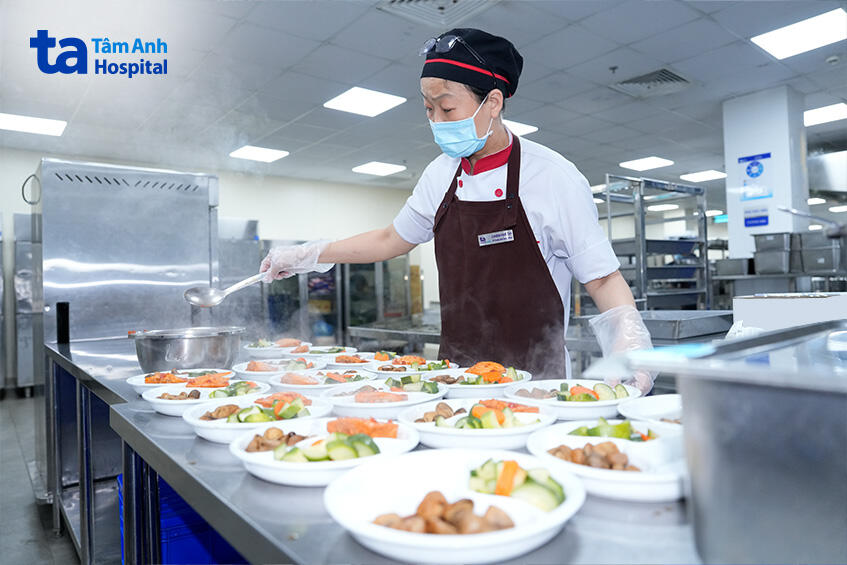 khẩu phần ăn trình bày đẹp mắt