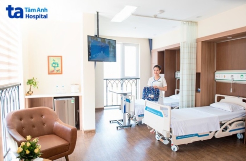 Không gian phòng bệnh tại Tâm Anh