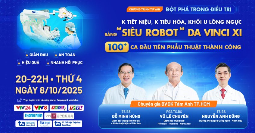 live siêu robot hỗ trợ điều trị ung thư