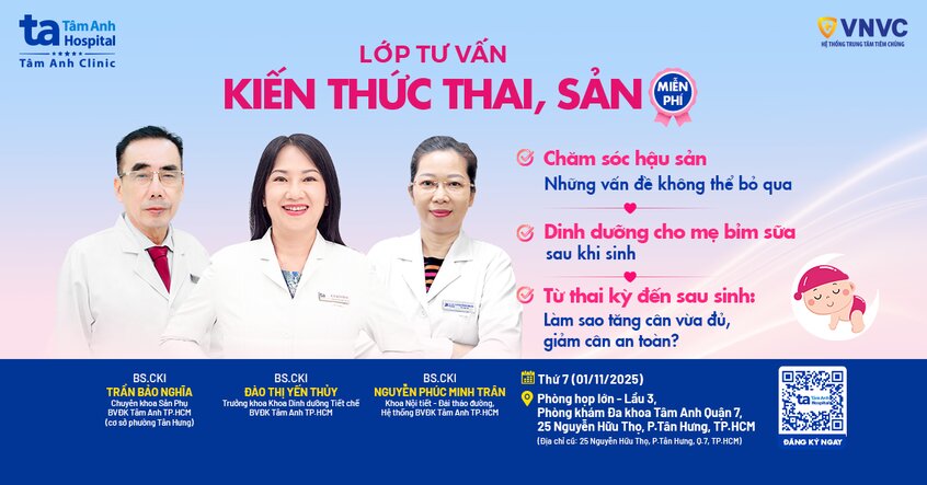 Lớp Học Tiền Sản Số 11- BVĐK Tâm Anh TP.HCM (Cơ Sở P.Tân Hưng  – Quận 7 Cũ)