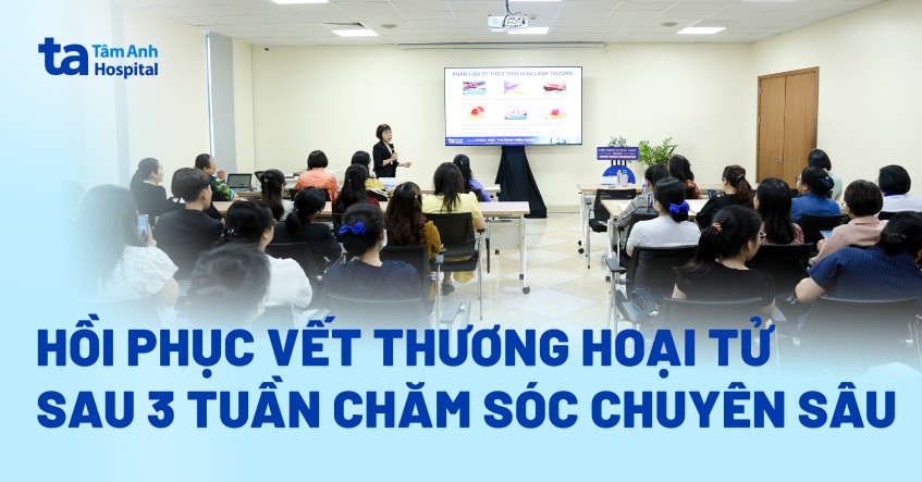 Hồi phục vết thương hoại tử sau 3 tuần chăm sóc chuyên sâu