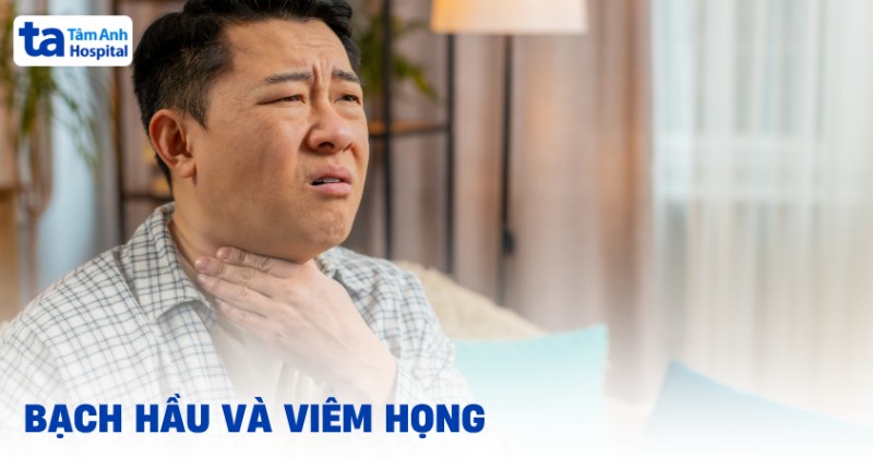 Tham khảo cách phân biệt bạch hầu và viêm họng, amidan