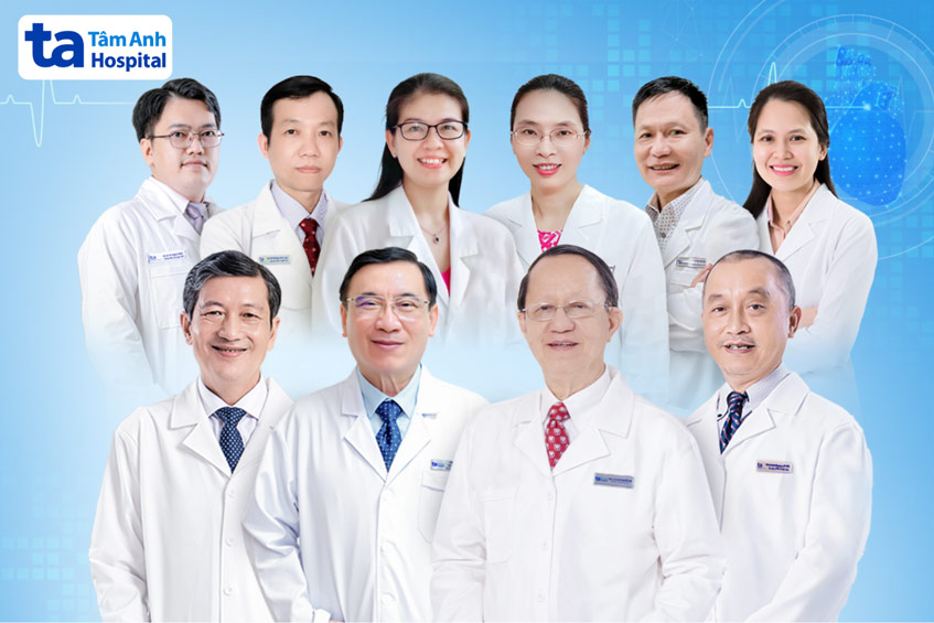 Đội ngũ chuyên gia đầu ngành, bác sĩ giàu kinh nghiệm của Trung tâm Tim mạch, Bệnh viện Đa khoa Tâm Anh TP.HCM