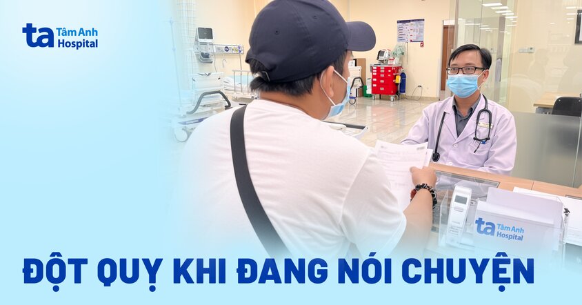 Đột quỵ khi đang nói chuyện