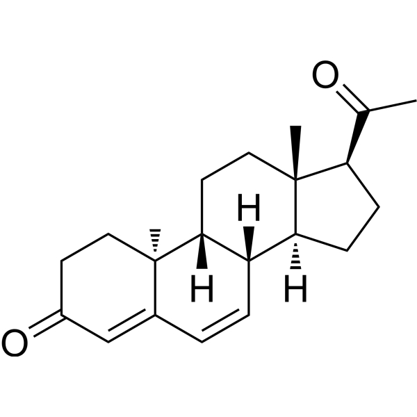 cấu trúc phân tử của dydrogesterone