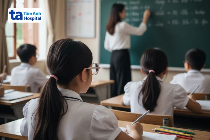 Trẻ không đeo kính sẽ khó nhìn