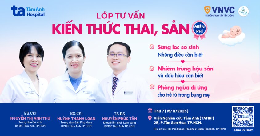 Lớp học tiền sản số 18, 9h00 – 11h00 thứ 7 (15/11/2025)