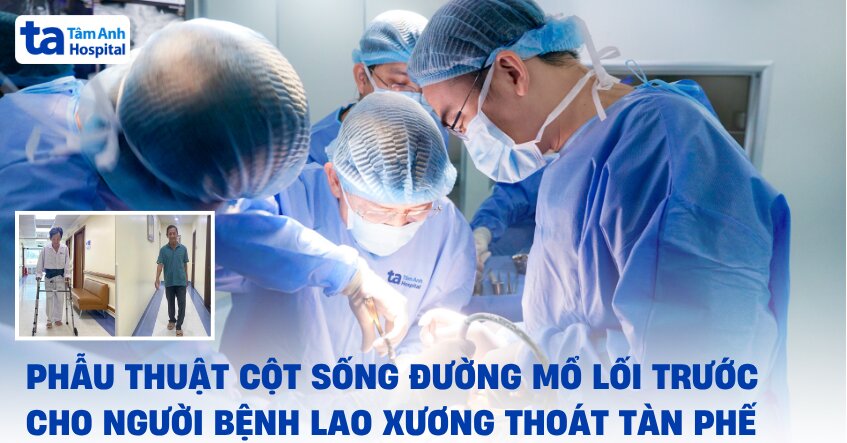phẫu thuật cột sống cho người lao xương