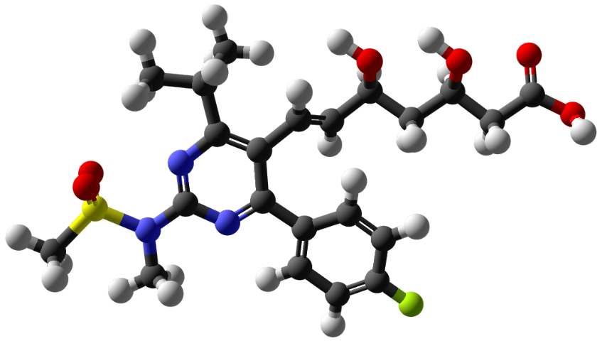 mô phỏng cấu trúc phân tử rosuvastatin