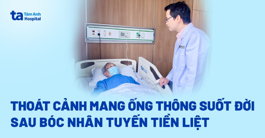 Thoát cảnh mang ống thông suốt đời sau bóc nhân tuyến tiền liệt