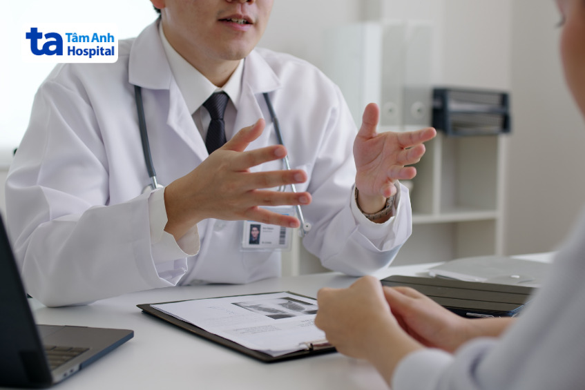 bác sĩ sẽ tư vấn về các kết quả xét nghiệm