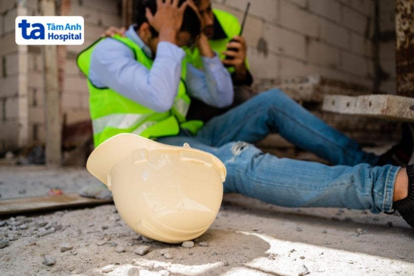 chấn thương sọ não hở do dị vật đâm xuyên qua hộp sọ