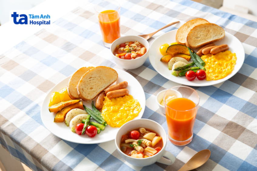 chuẩn bị bữa sáng đầy dinh dưỡng