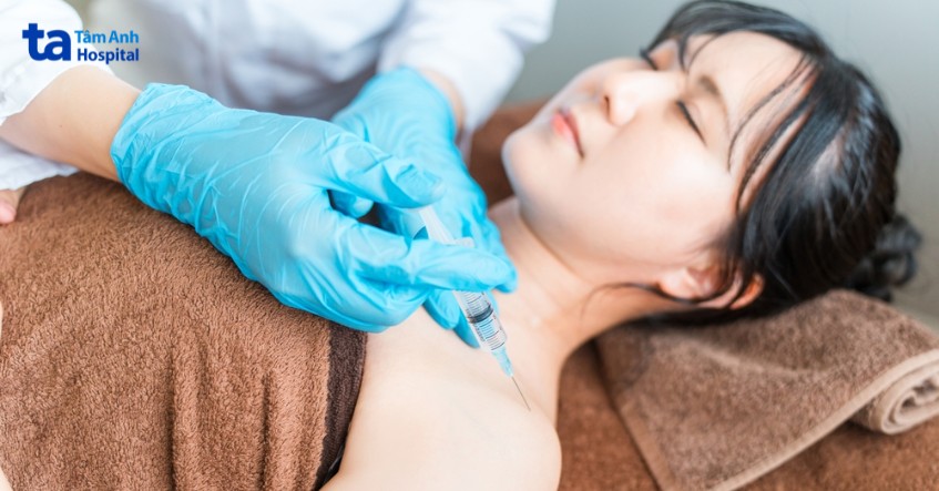 công dụng khi tiêm botox vào vai