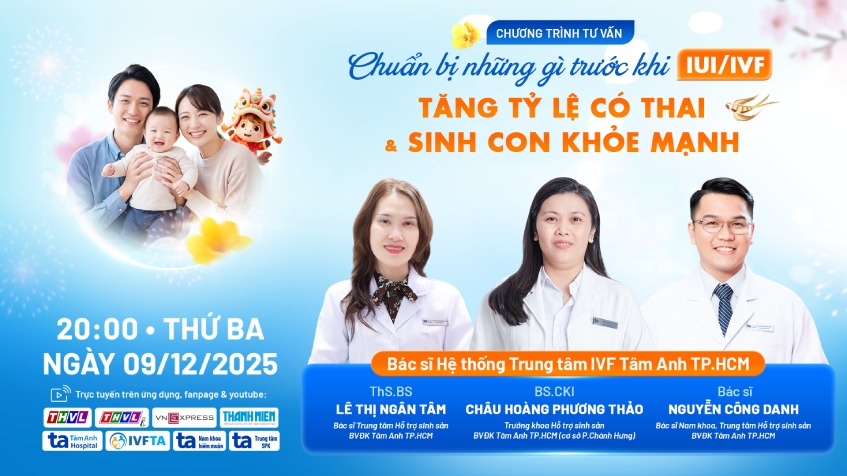 cùng đón xem live 12/09/25 về chuẩn bị trước IUI và IVF