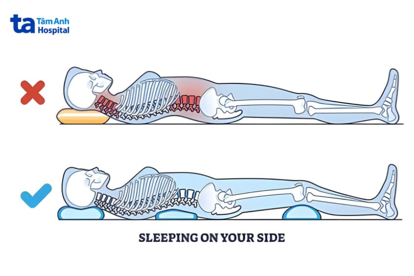 giúp duy trì đường cong sinh lý của cột sống