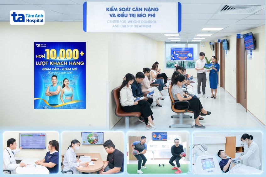 hệ thống bvđk tâm anh chẩn đoán, điều trị béo phì và giảm cân toàn diện, đa mô thức theo chuẩn quốc tế