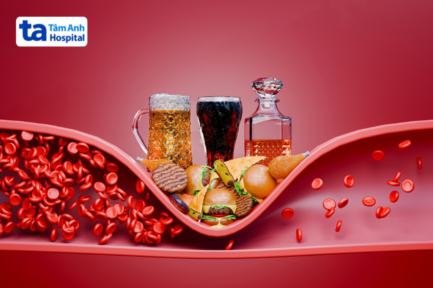 hình minh họa hồng cầu thấp liên quan đến chế độ ăn uống