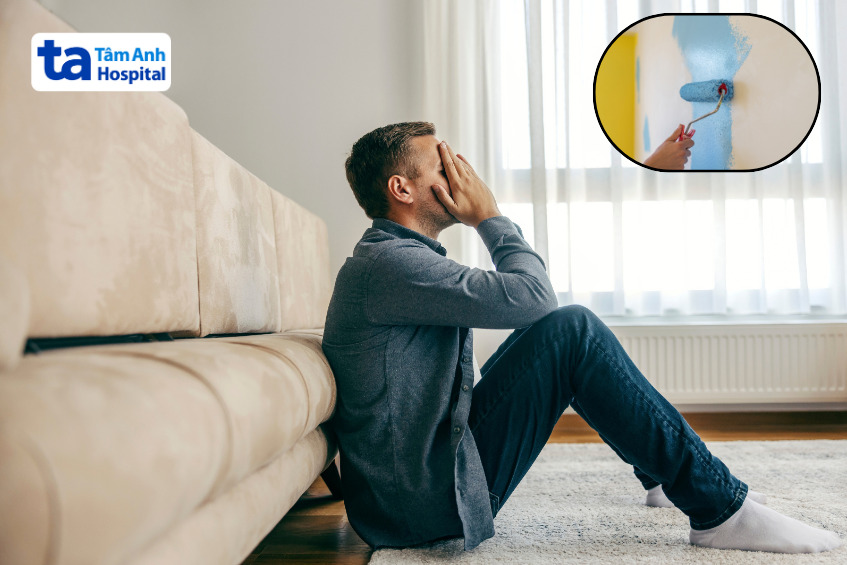 hít mùi sơn trong thời gian dài gây ảnh hưởng xấu đến khả năng sinh sản ở cả nam và nữ