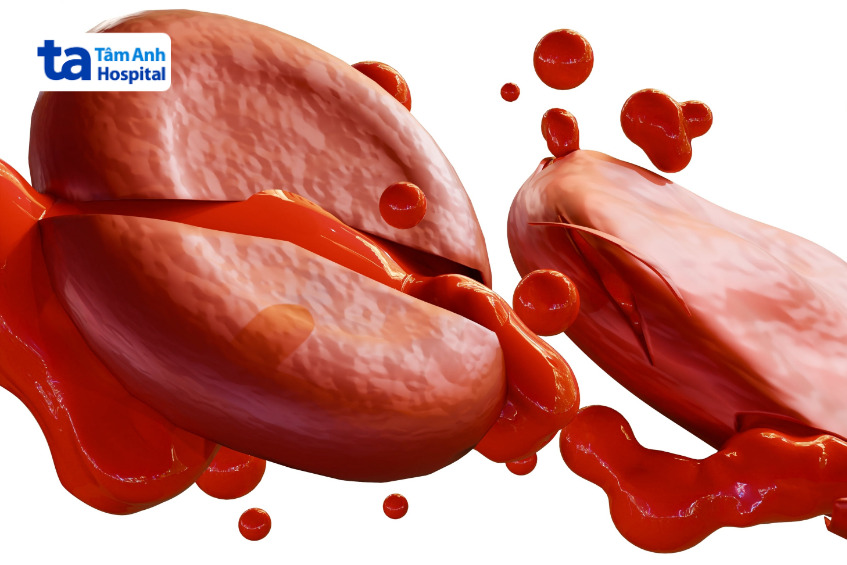 hồng cầu bị vỡ