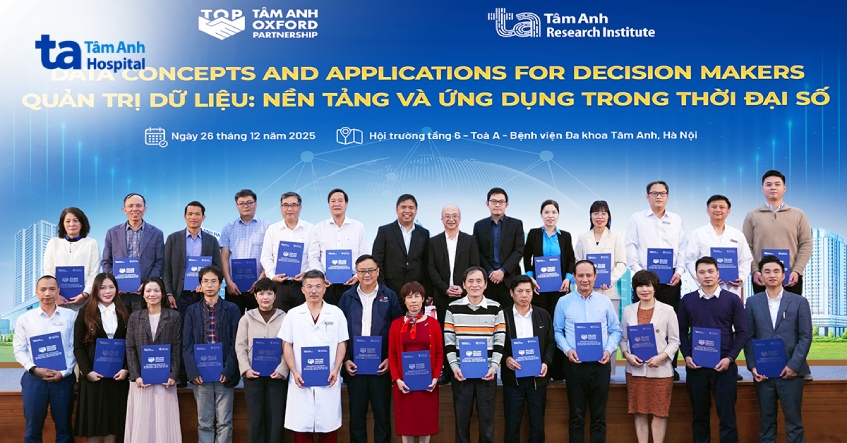 khóa học “quản trị dữ liệu nền tảng và ứng dụng trong thời đại số” được tổ chức tại bệnh viện đa khoa tâm anh hà nội