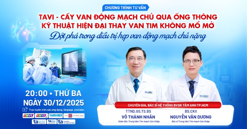 Kỹ thuật thay van tim không mổ mở – Đột phá trong điều trị hẹp van động mạch chủ nặng (TAVI)