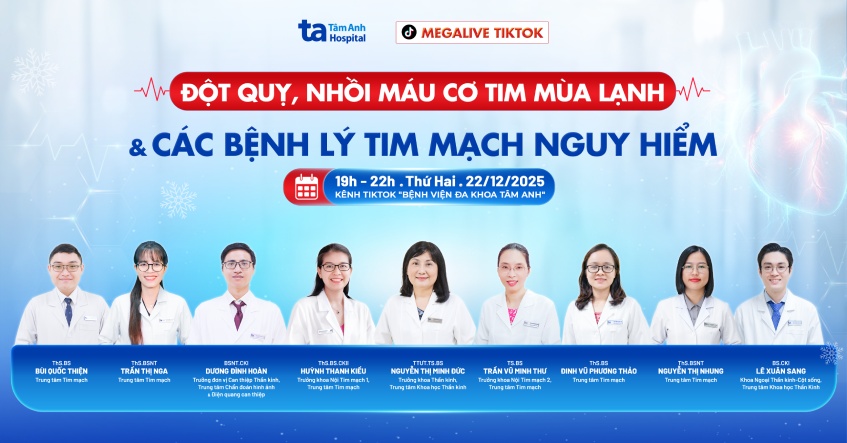 Megalive Tư vấn sức khỏe tim mạch: Đột quỵ, nhồi máu cơ tim mùa lạnh & các bệnh lý tim mạch nguy hiểm