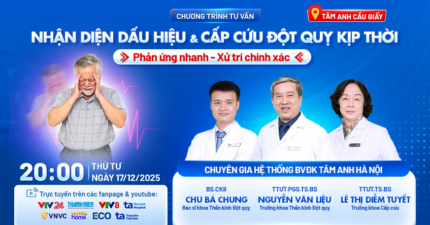 Nhận diện dấu hiệu & cấp cứu đột quỵ kịp thời: Phản ứng nhanh – Xử trí chính xác