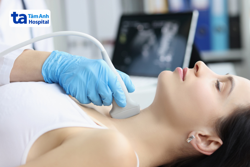 siêu âm vùng cổ họng cho bệnh nhân