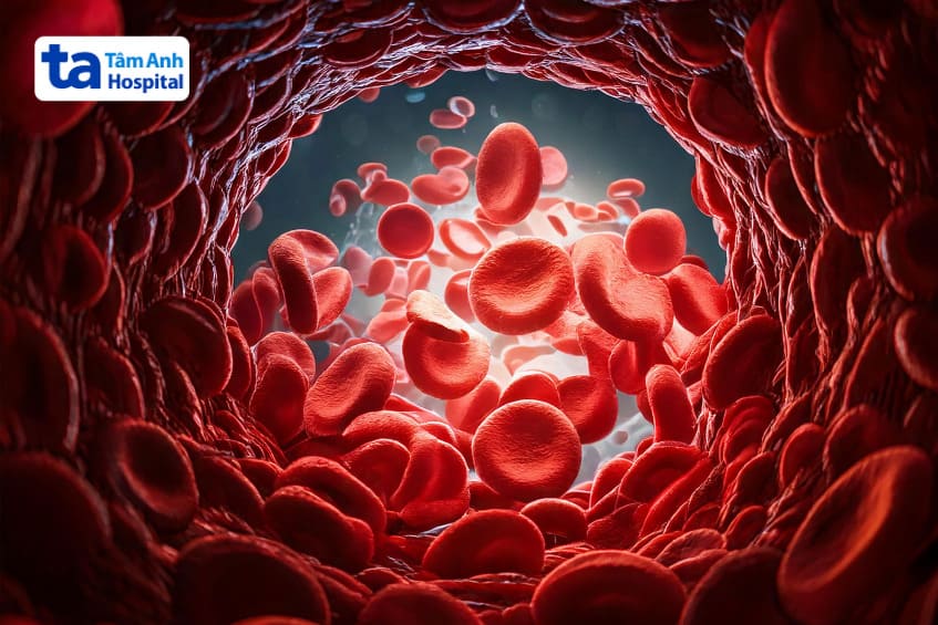 số lượng tế bào hồng cầu trong máu vượt cao