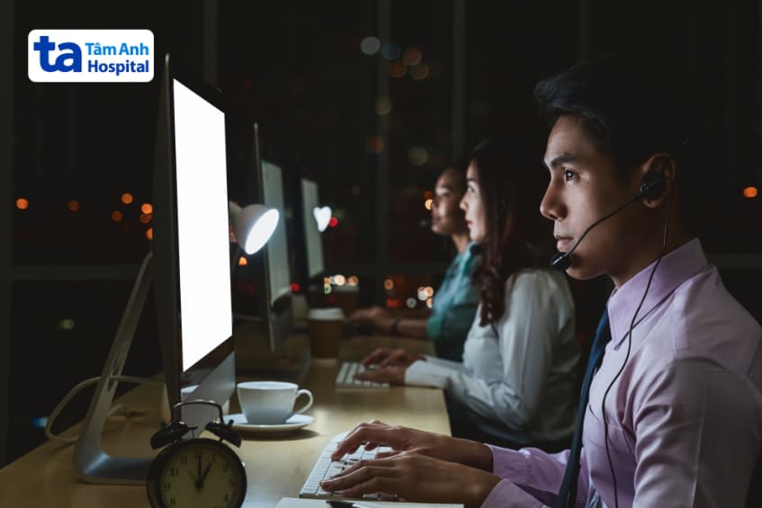 tình trạng phổ biến ở người làm việc ca đêm