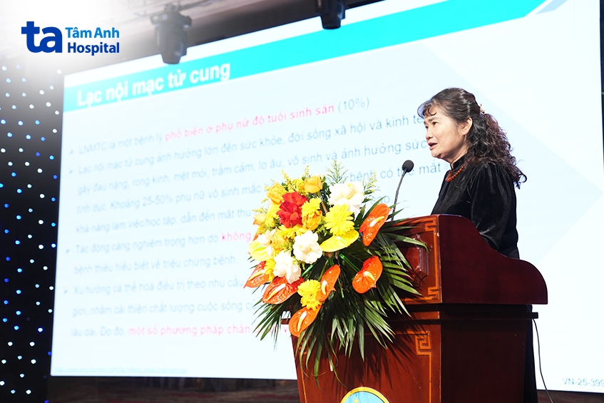 ttnd.pgs.ts.bs.ckii lưu thị hồng – phó giám đốc trung tâm sản phụ khoa, bvđk tâm anh chia sẻ chuyên môn về lạc nội mạc tử cung