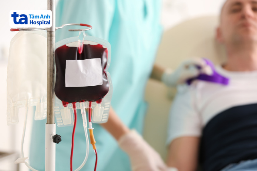 túi đựng khối hồng cầu