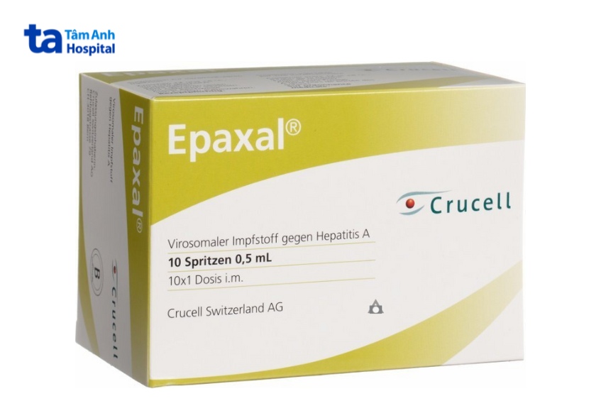 Vắc xin Epaxal bất hoạt liều 0,5 ml, không chứa nhôm