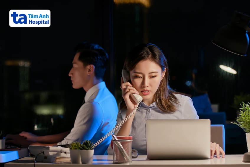 xảy ra ở người làm việc xoay ca liên tục