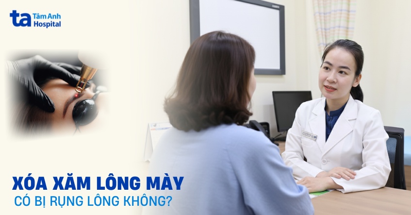 Khi đi xóa xăm lông mày có bị rụng lông không?