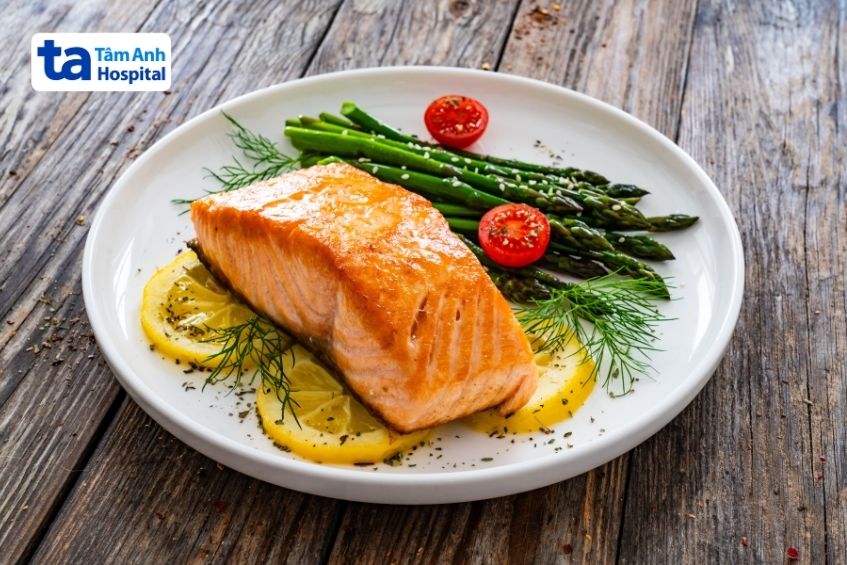 cá hồi tốt cho bệnh nhân u mỡ