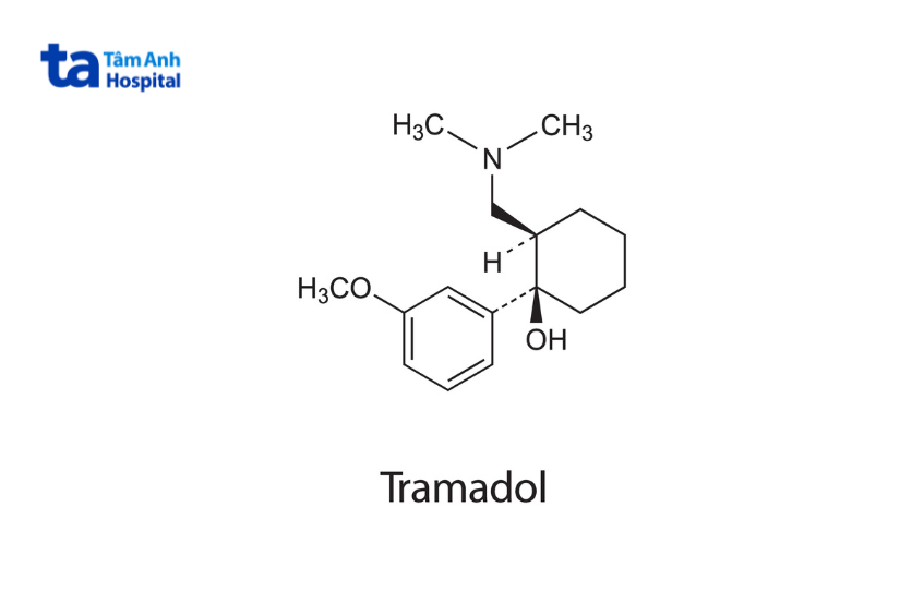 Cấu trúc phân tử hóa học của thuốc giảm đau tramadol