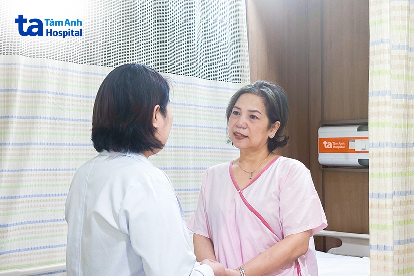 chị hằng gửi lời cảm ơn đến ths.bs nguyễn thị thanh tâm giúp chị phẫu thuật thành công