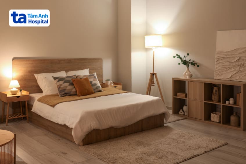 không gian ngủ phù hợp