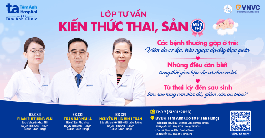 LỚP HỌC TIỀN SẢN SỐ 01, BVĐK TÂM ANH TP.HCM (CƠ SỞ P.TÂN HƯNG), NGÀY 31/01/2026