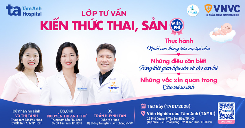 LỚP HỌC TIỀN SẢN SỐ 01, BVĐK TÂM ANH TP.HCM NGÀY 17/01/2026