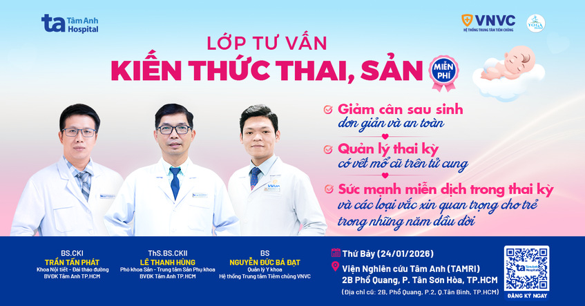 LỚP HỌC TIỀN SẢN SỐ 02, BVĐK TÂM ANH TP.HCM NGÀY 24/01/2026