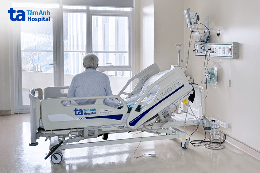 Người bệnh nhồi máu cơ tim ổn định tình trạng sức khỏe sau can thiệp. Ảnh: Bệnh viện Đa khoa Tâm Anh