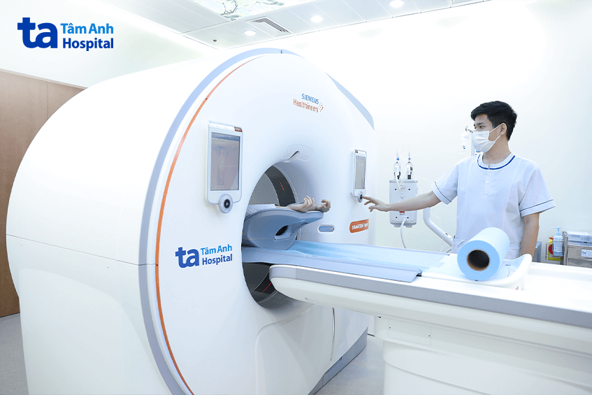 Công nghệ chụp CT hơn 100.000 lát cắt giúp phát hiện, gợi ý cực sớm các bất thường, tổn thương siêu nhỏ chỉ vài milimet trong cơ thể. Ảnh: Bệnh viện Đa khoa Tâm Anh